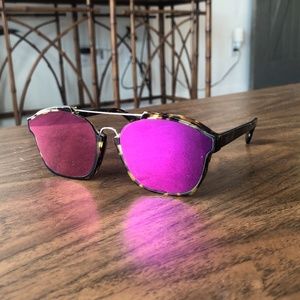 Dior Abstract Havana Mirrored Sunglasses Authentic